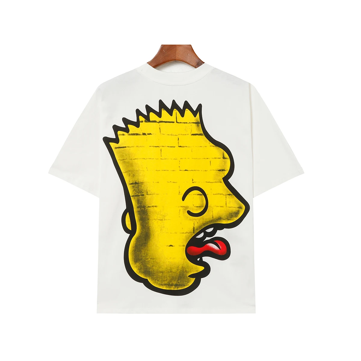 New Summer Bat Short Sleeve Top Tees for Men and Women Streetwear Crew Neck Cartoon Character Cotton Loose T-shirt Oversized