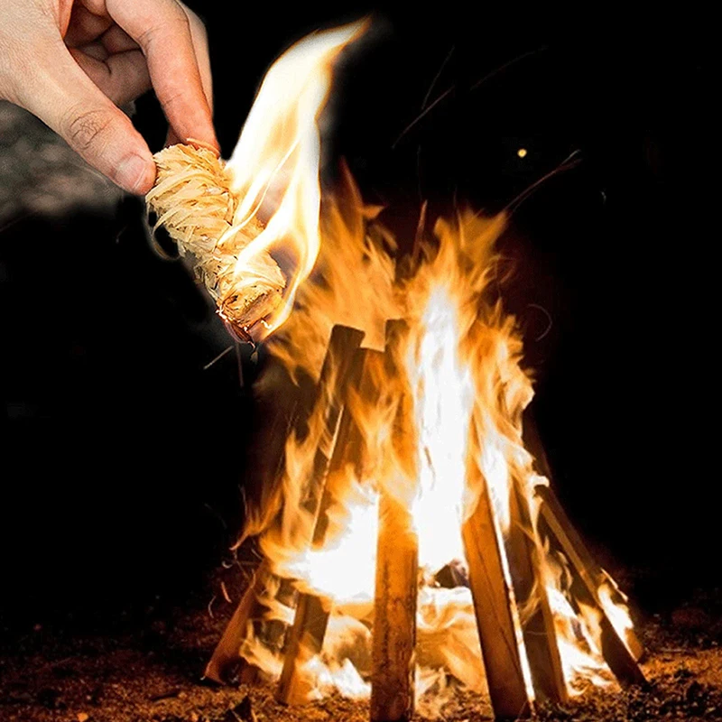 6 pezzi accendifuoco bastoncini di avviamento a carbone inodore bastoncini di accendifuoco naturali per camino fuochi barbecue