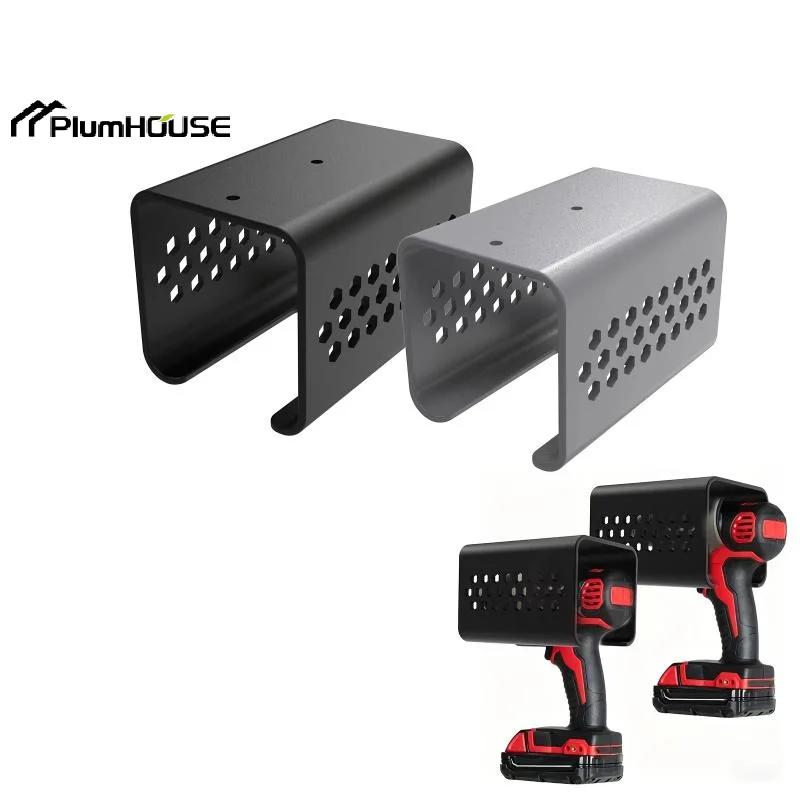 Heavy Duty Plastic Tool Rack With Drill Bit Hooks Space Saving For Garage And Workshop