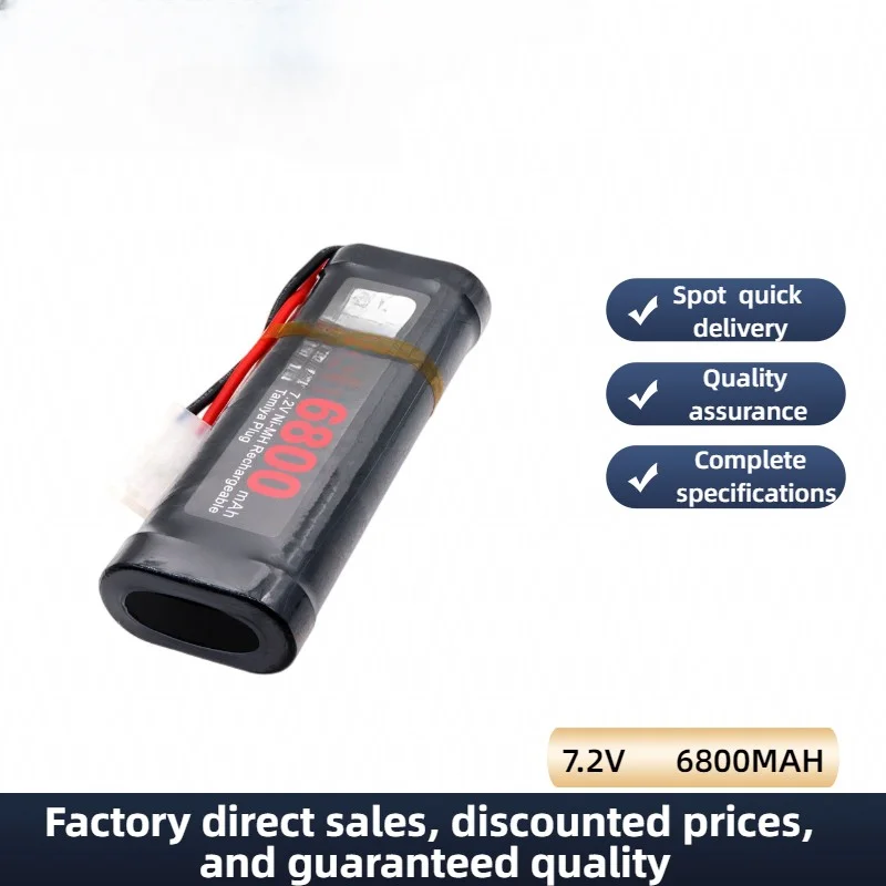 New 7.2V Battery 6800mAh For RC Car Truck Tank Ni Mh Batterias Grey Dinner Power Supply NiMH Battery Pack