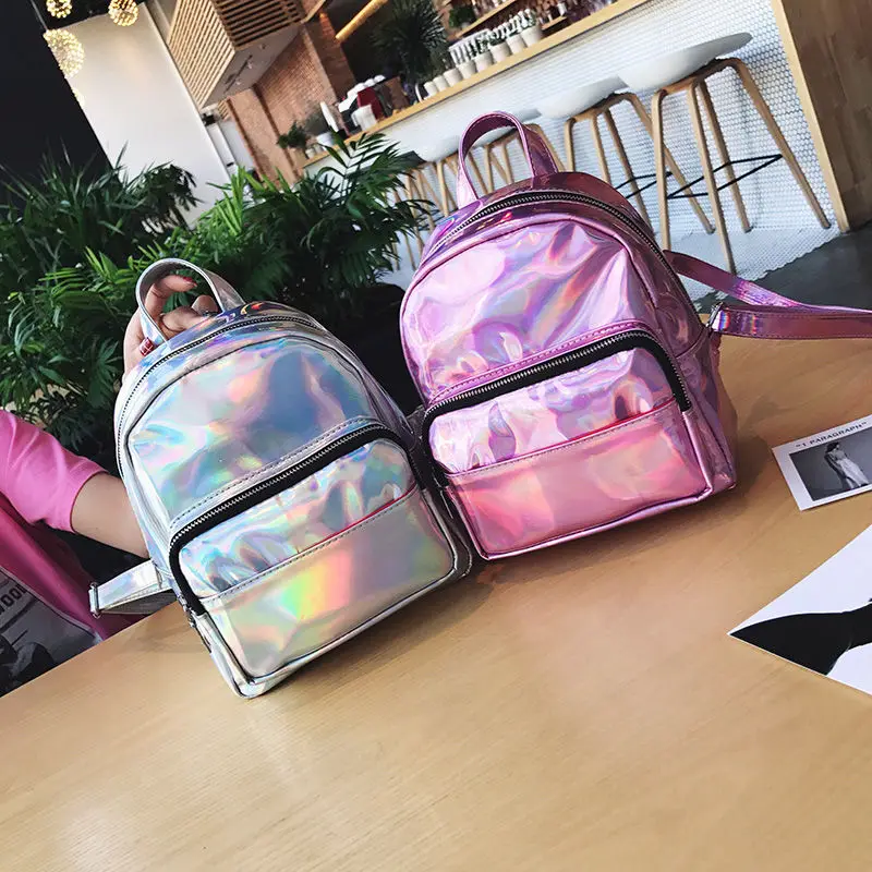 Backpacks For Teenage Girls Rugzak Laser PVC Mochila Feminina Fashion Women\'s Backpacks School Backpack For Girls A Bag Satchel