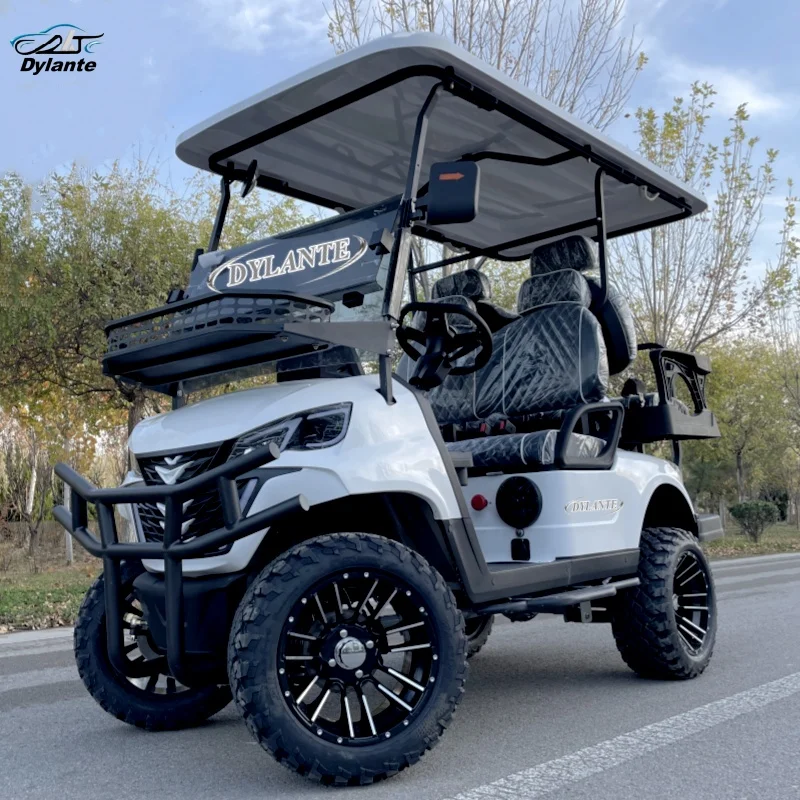 

2025 DLT Hot Selling Models 2 4 Seater Gasoline & Electric Golf Cart 60V 72V Lithium Battery 5KW Powerful Off-Road Vehicle