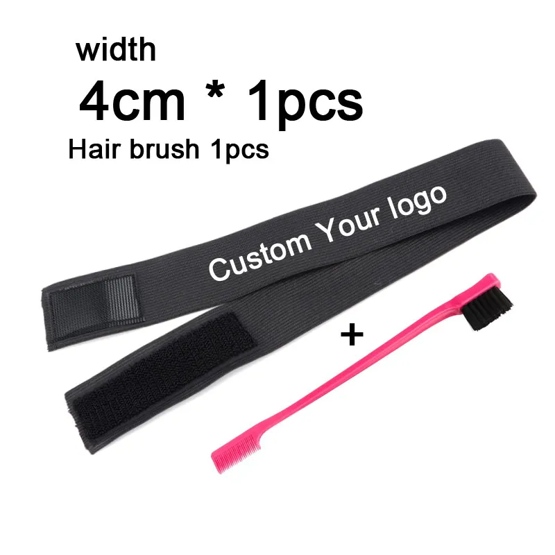 Schmelzband, individueller eigener Logo-Name, verstellbarer Rand, elastisches Band für Perücken, Spitzenschmelzband, Schwarz, 2,5 3, 3,5 cm, Haarschmuck