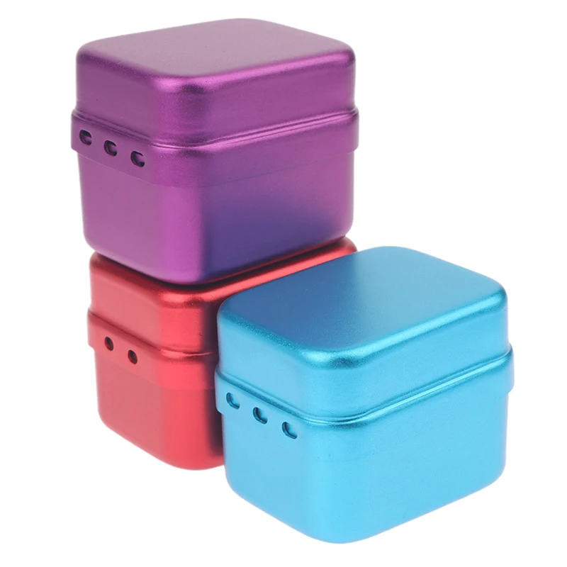 30 Holes Aluminum Dental Disinfection Box Autoclave Sterilizer Case Files Holder With Holes For Dentist Cleaning Stand Autoclave