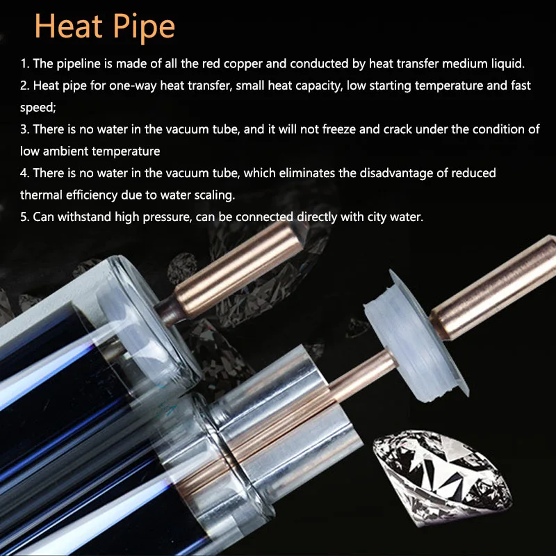 MS 300L HCL حار بيع شعبية Chauffage Solaire سبليت مجمع الطاقة الشمسية نظام المياه الشمسية