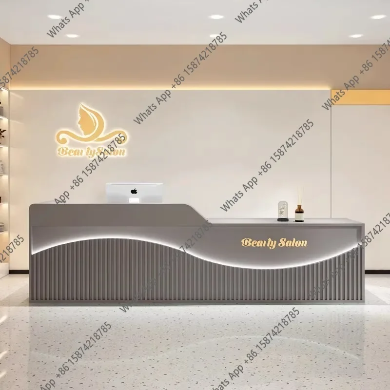 X6 Sm Shop Beauty Reception Desks Industrial Unique Hotel Display Reception Desks Corner European Design Scrivania Trendy Furnit