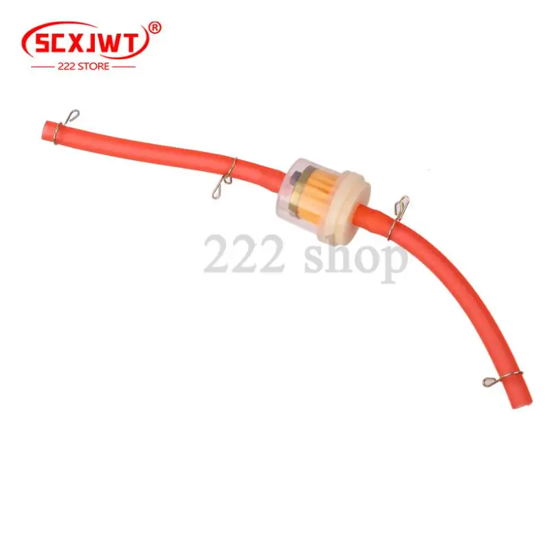 Filter Bahan Bakar Gas Universal Sepeda Motor dan Pipa Bahan Bakar untuk 49cc 50cc 110cc 125cc Motocross Dirt Pit Bike Moped Skuter ATV Go Kart