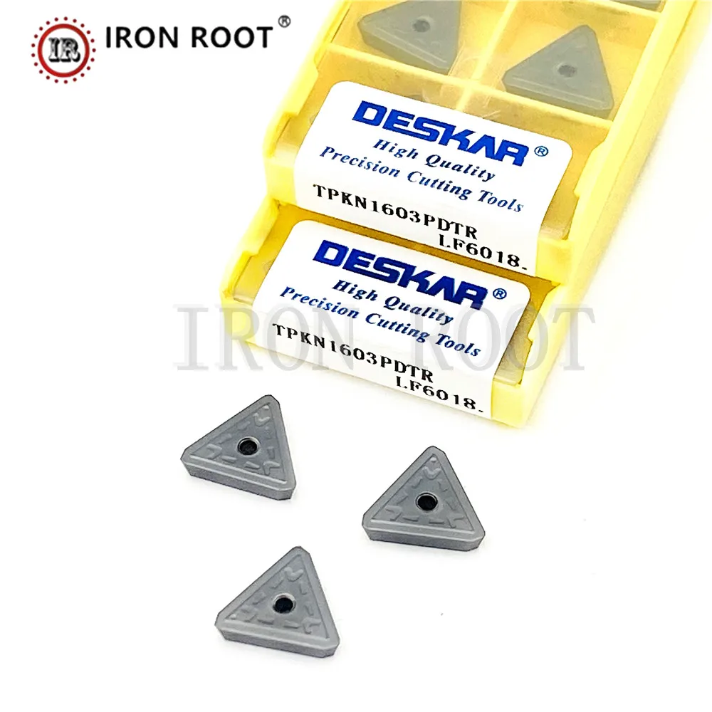 DESKAR TPKN1603PDTR,TPKN2204PDTR LF6018 Indexable Insert Milling Carbide Insert CNC Turning Tool for TP22 TP16  Tool Holder