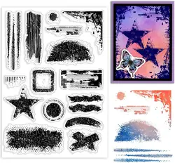 2024 New Tag Retro Style stamp Clear Stamps for Scrapbooking Transparent Silicone Rubber DIY Photo Album Decor1031