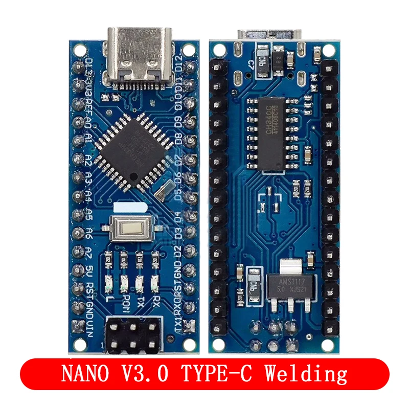 Mini / Type-C / Micro USB Nano 3.0 With the bootloader compatible Nano controller for arduino CH340 USB driver 16Mhz ATMEGA328P