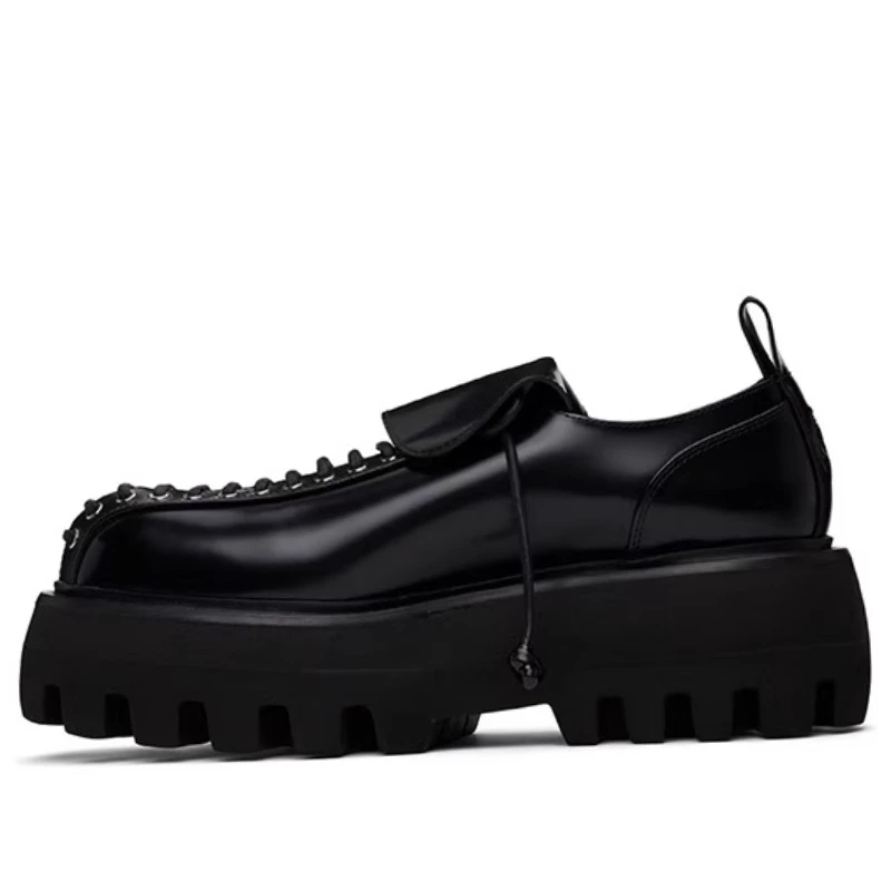 Genuine Leather England Wide Version Derby Shoes for Men's Dress Shoes Commuting Comfortable Breathable Casual Tooling Shoe Male