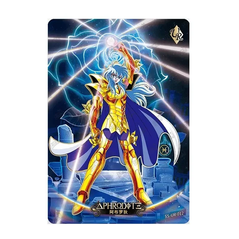 Genuine KAYOU Gold Saint Seiya Athena Poseidon BP/UR/QR/AR/SSR/SR/R Single Card Full Set Series 1 Holy Clothes Collection Card