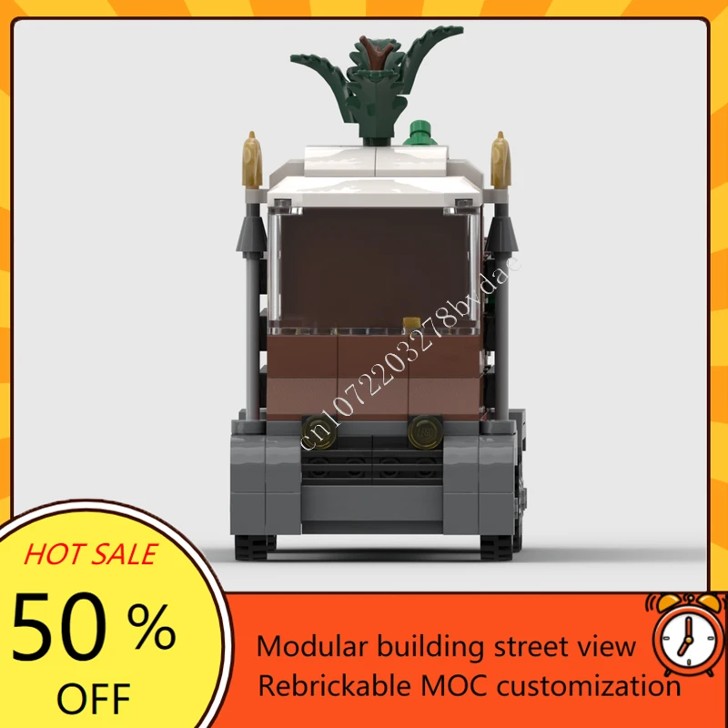 249PCS Christmas Tree Delivery Truck MOC Creative street view Model Building Blocks Architecture DIY Assembly Model Toys Gifts