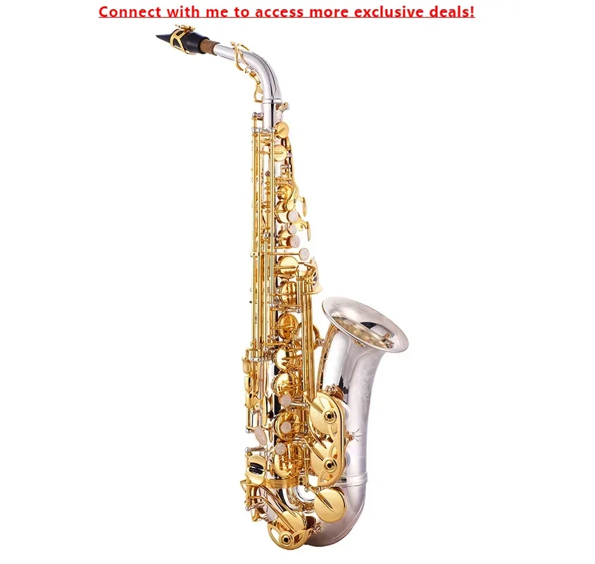 

High Quality Brass Instrument Cheap Silver Alto Saxophone JYAS102DSG