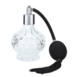 Empty Perfume Bottle Retro Glass Perfume Bottle Refillable Tassel Empty Spray Bottle Atomizer 80ml