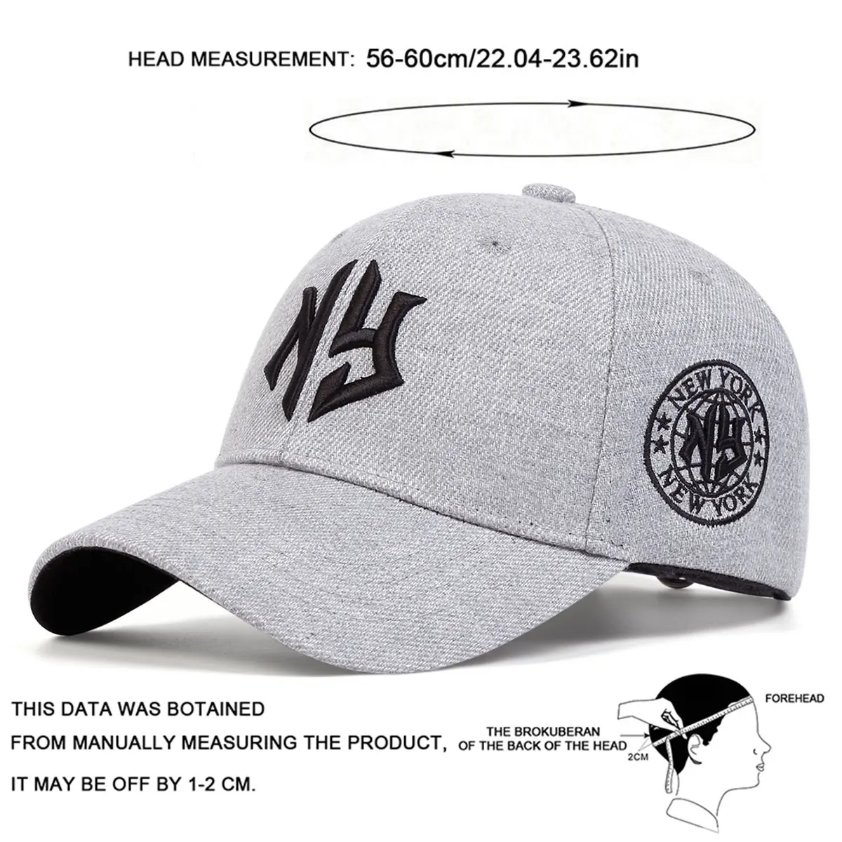 Unisex NG Letter Embroidery Baseball Caps Spring Autumn Outdoor Adjustable Casual Hats Sunscreen Hat image 6