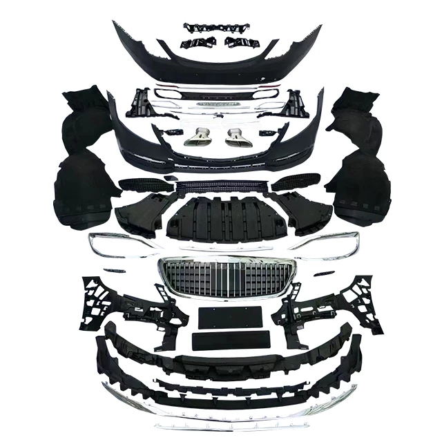 z w222 upgrade  s450 body kit front and rear bumper body assembly grille 18-20S Class S body kit