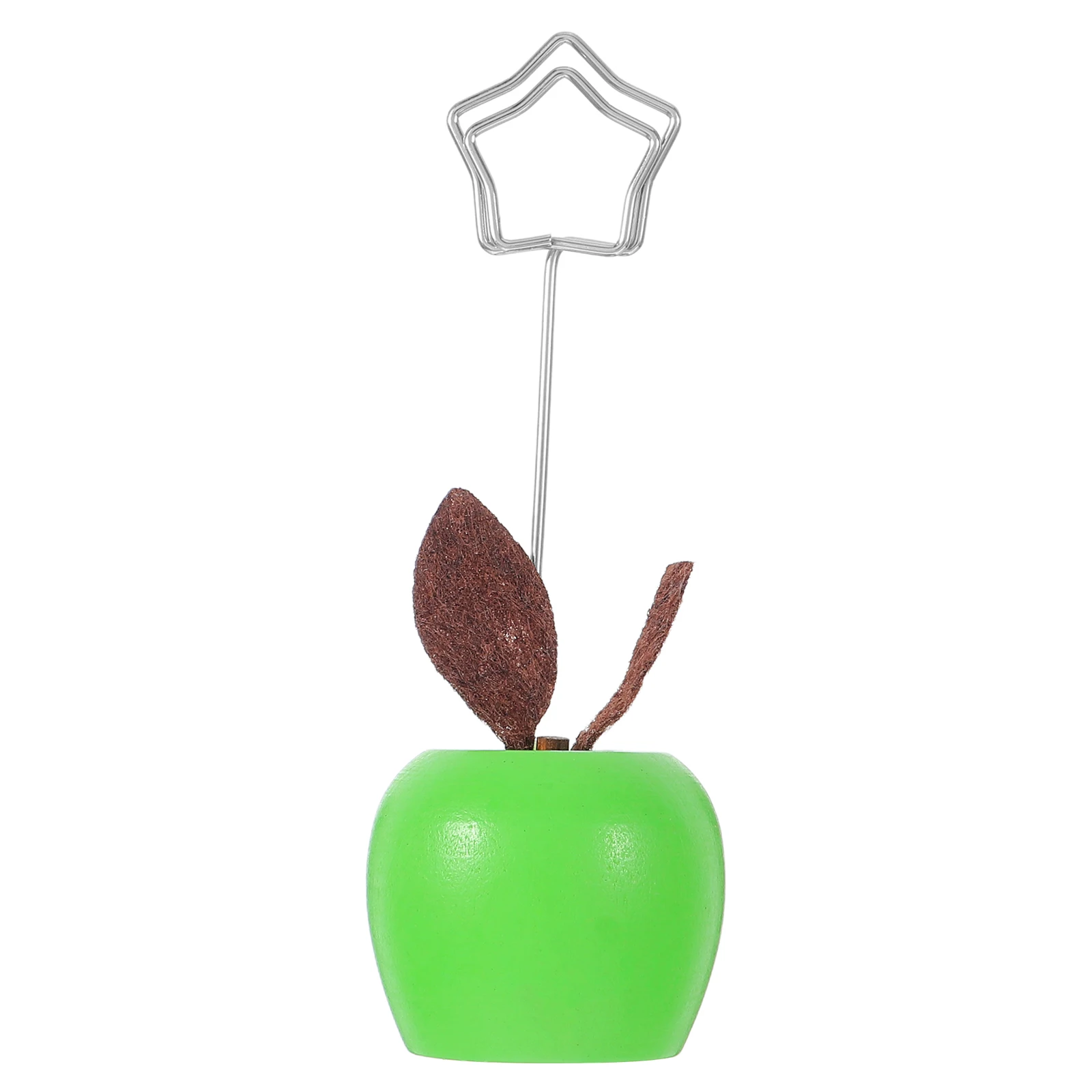 

Apple Message Folder Decor for Kitchen Memorandum Green Wood Cute Desk Decorations