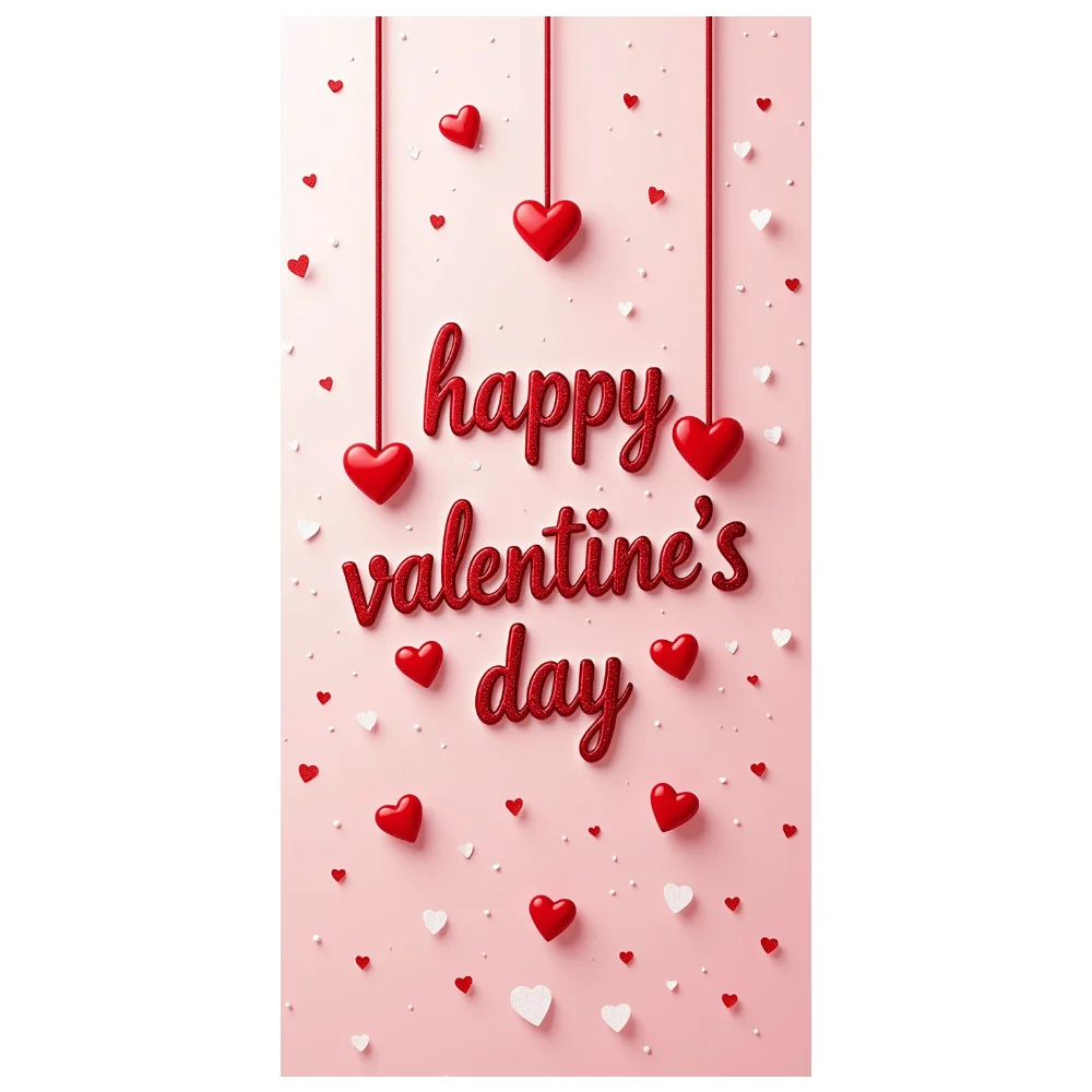 Fondo del Día de San Valentín, decoraciones de pancarta, accesorios de fotografía, suministros para fiestas, fondo de decoración de corazón