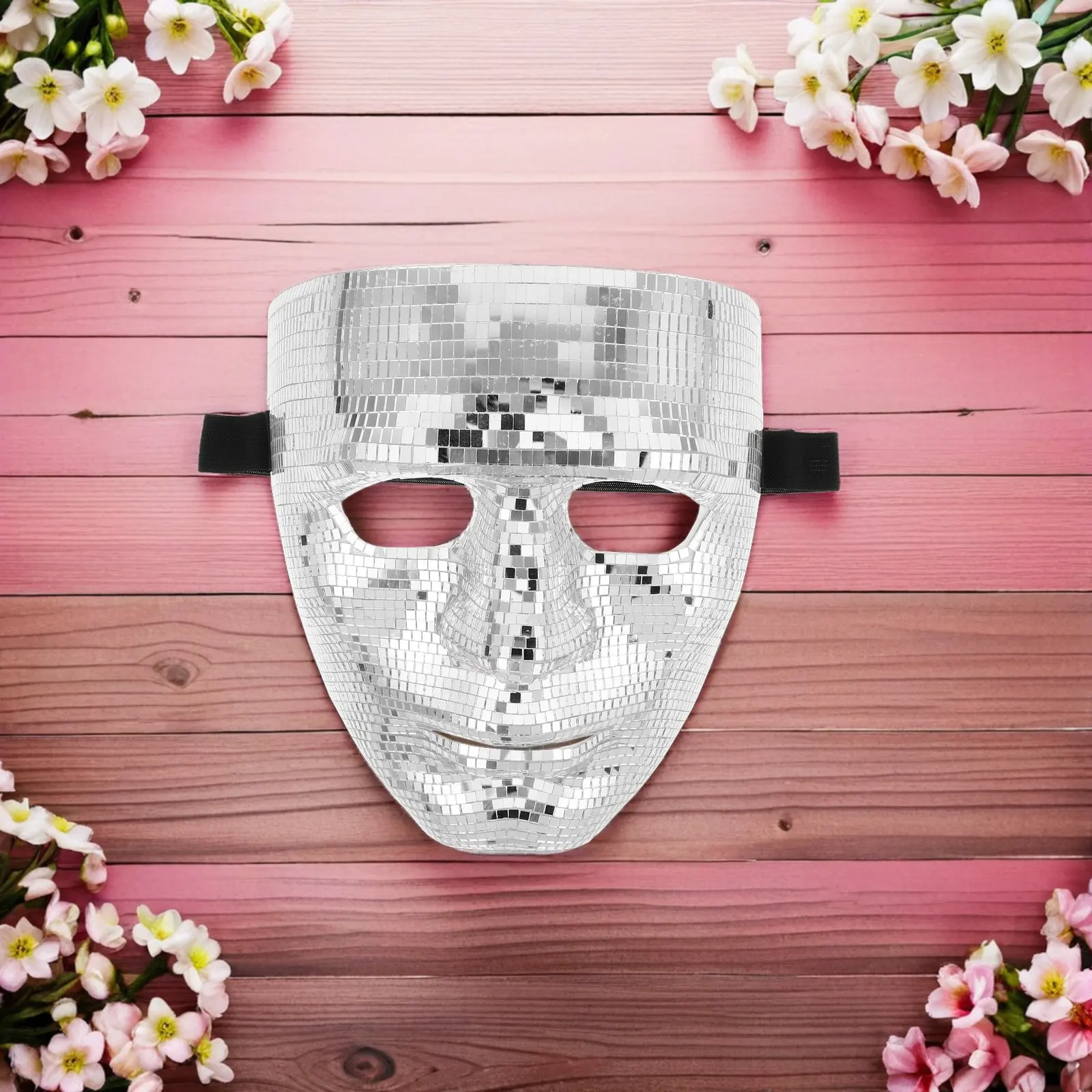 

Маскарадная маска-шар с блестками и отражающим эффектом для вечеринок, Хэллоуина, выпускных, карнавалов, ночных клубов, фестивалей, декоративная