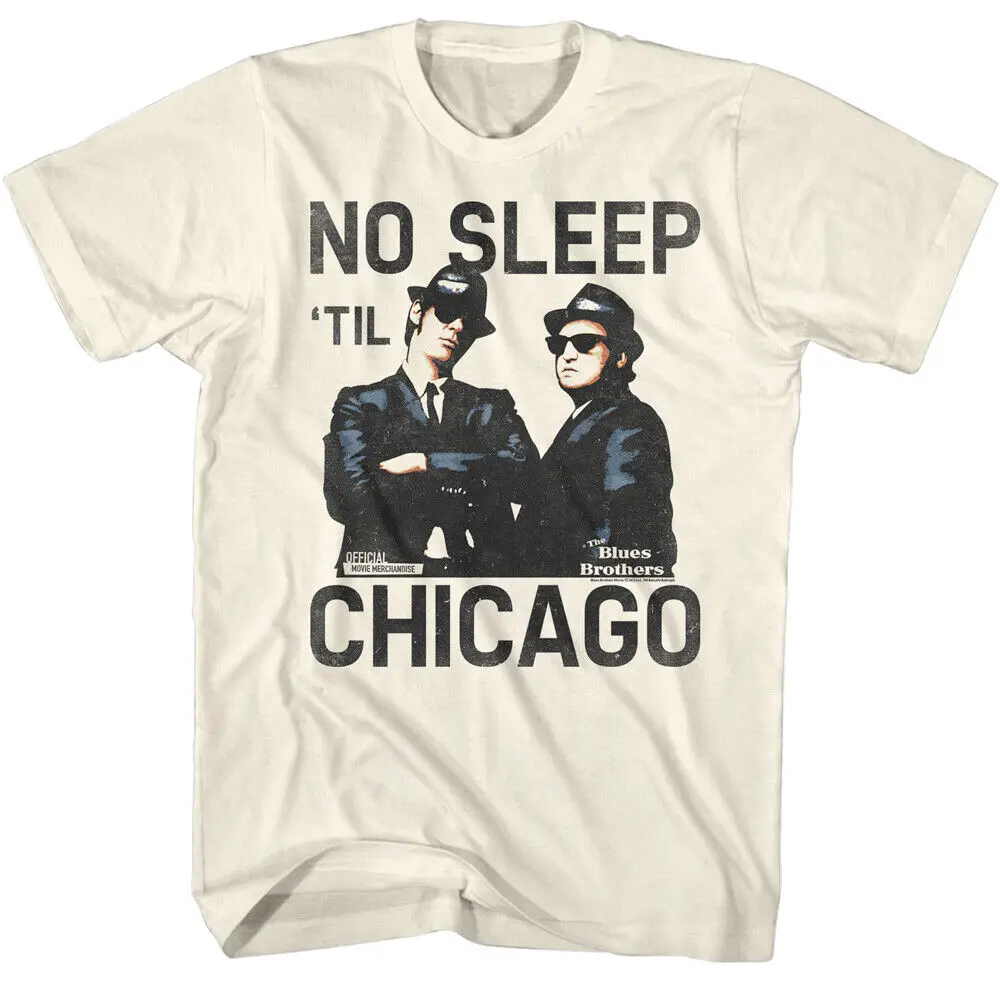 The Blues Brothers Movie Elwood Jake No Sleep Til Chicago Men's T Shirt