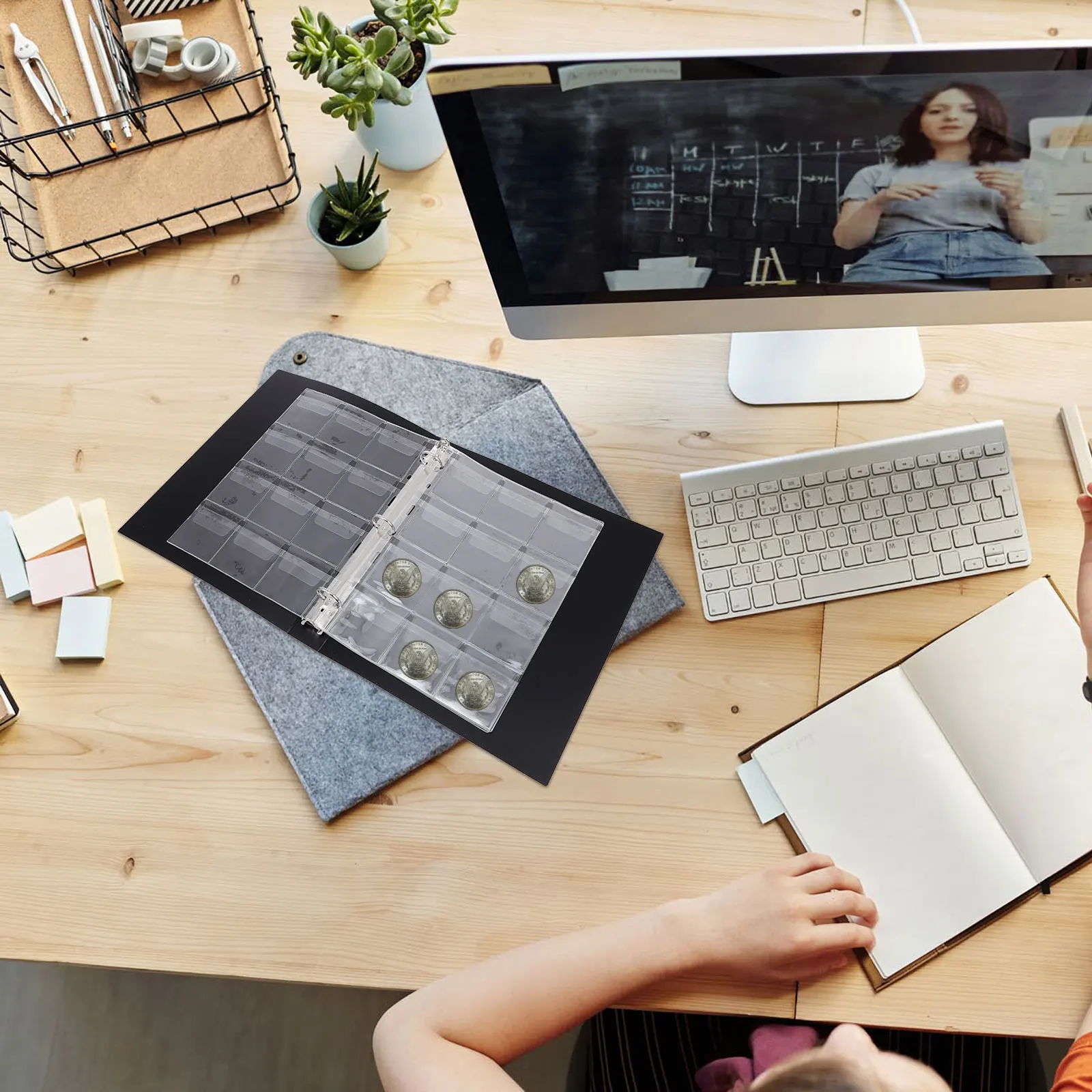 

Badge Storage Book Transparent Coin Album Page PVC Medal Display Holder Supplies For Cards Medals