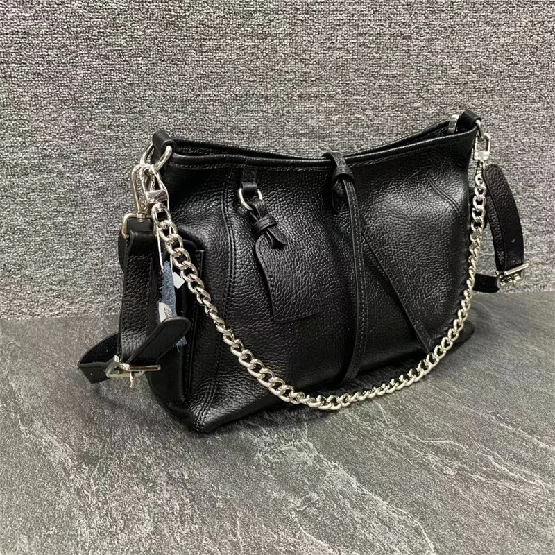 

Trendy Soft Leather Underarm Tote Bag Large Capaci Casual Commuter Single oulder Bag Retro Motorcycle Bag Crossbody for W...