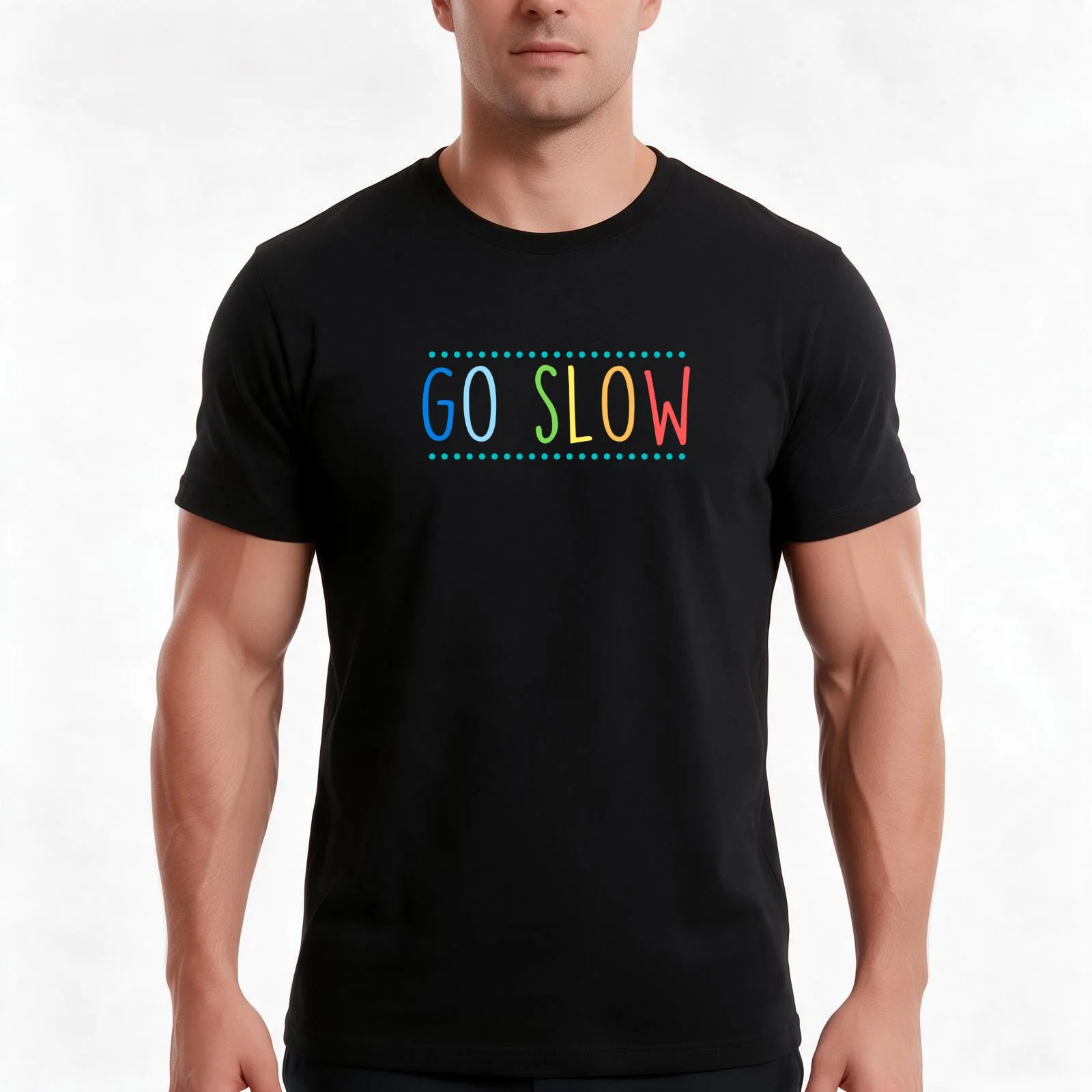 Go Slow Caye Caulker Belize T-Shirt Summer Casual Cotton Tee Oversized Streetwear Tops Vintage Graphic Print 100% Cotton