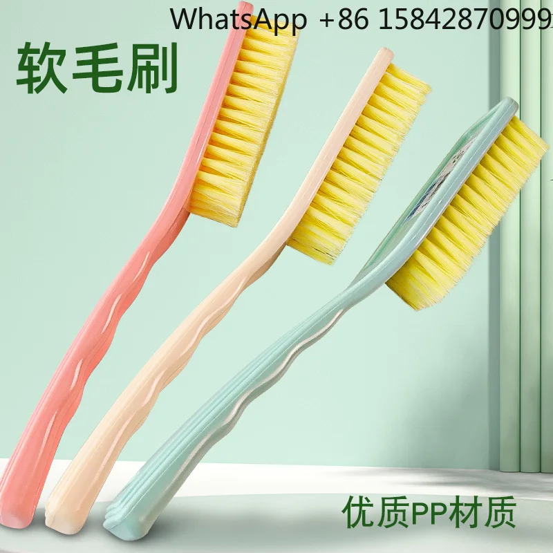 Multifunctional soft bristle brush thickened and lengthened