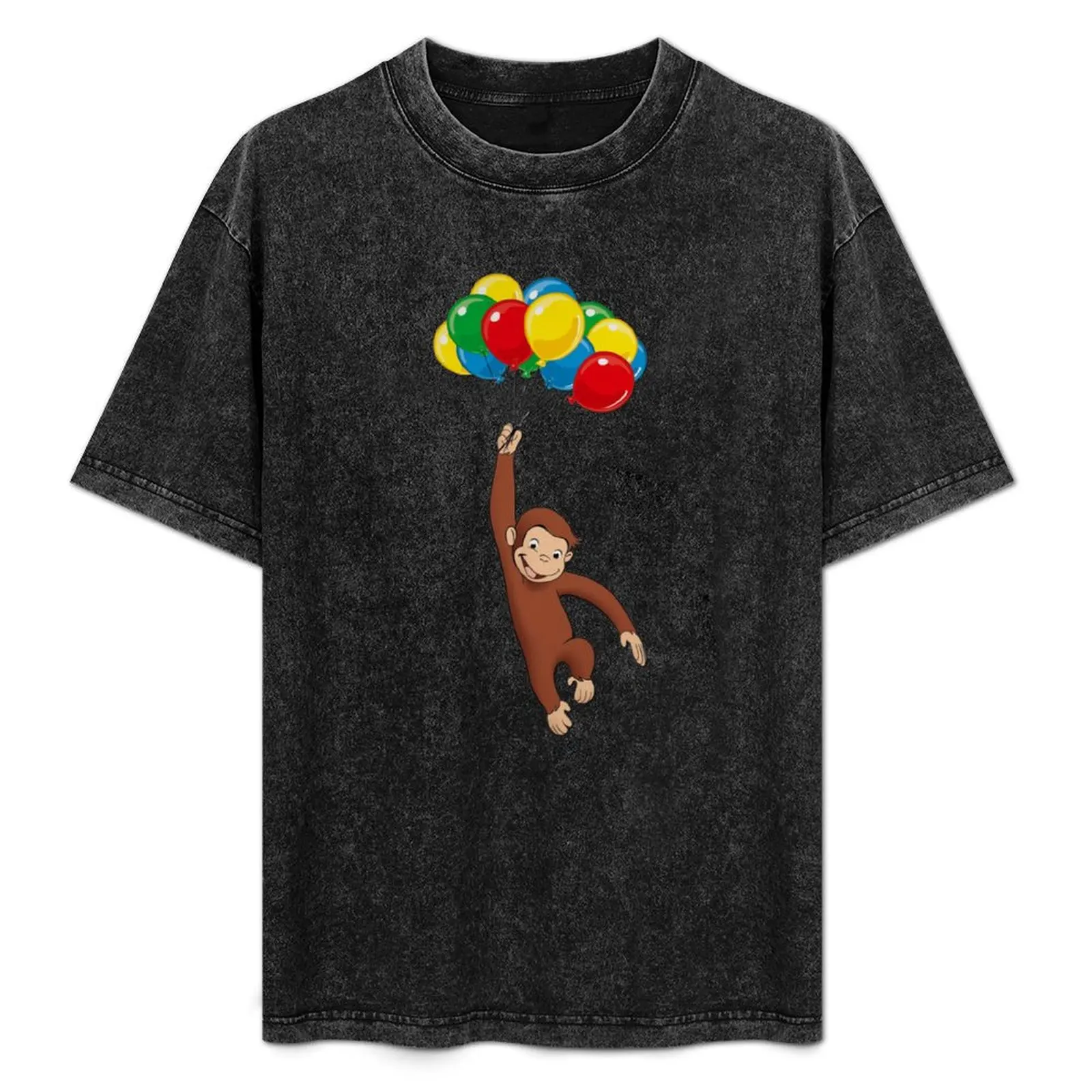 

Curious George T-Shirt summer tops blacks shirts graphic oversized t shirts for men