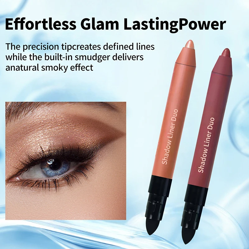 CCHATM Cor Perfeita Duo-Shadow Liner 2 em 1 Delineador e Sombra Taileden Shadow Liner Duo Plum Sombra Vara Smolder Stick