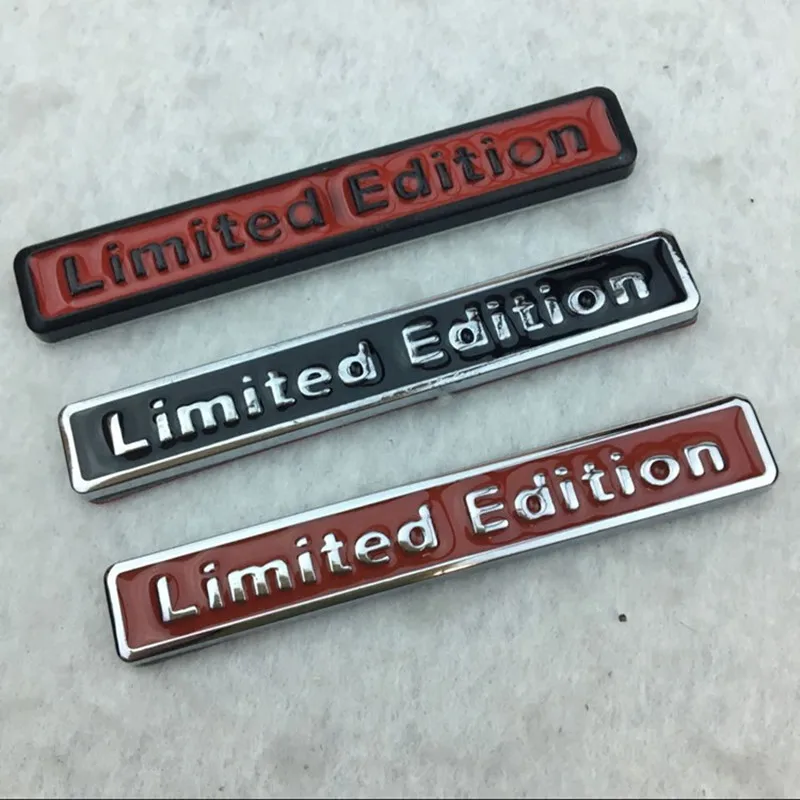 3D Metalen LIMITED EDITION Embleem Badge Auto Stickers Sticker voor BMW Audi Honda Opel Toyota Mercedes Mazda Nissan Hyundai Ford Jeep