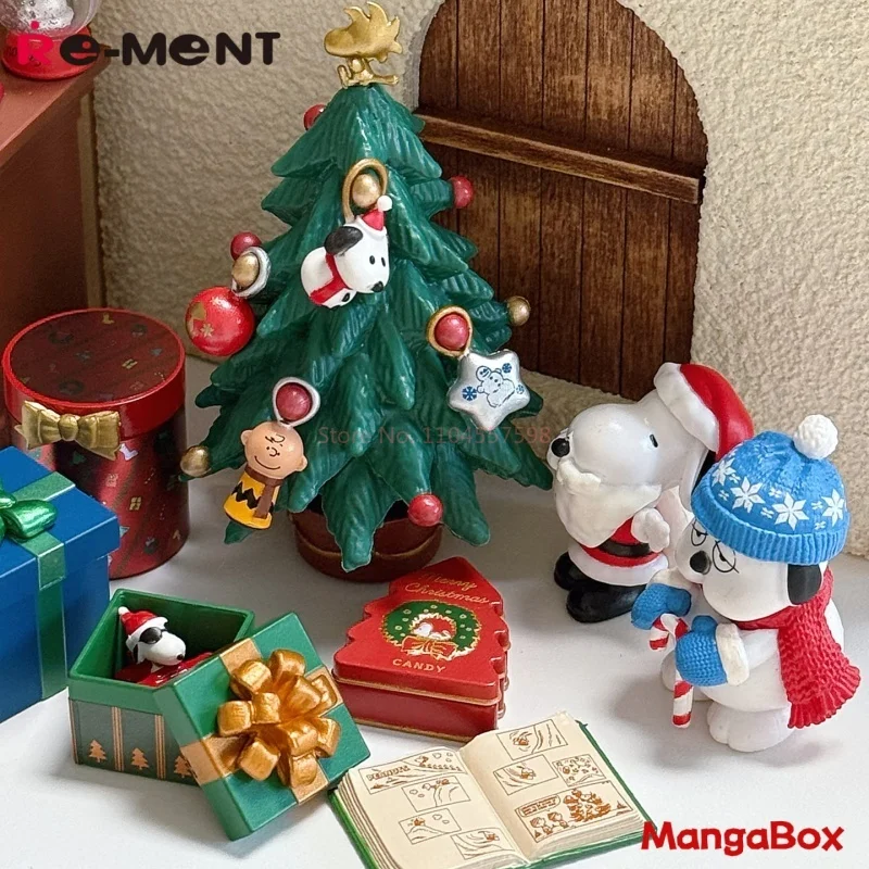 RE-MENT صندوق أعمى سنوبي عشية عيد الميلاد هدية مصغرة مجموعة شجرة عيد الميلاد