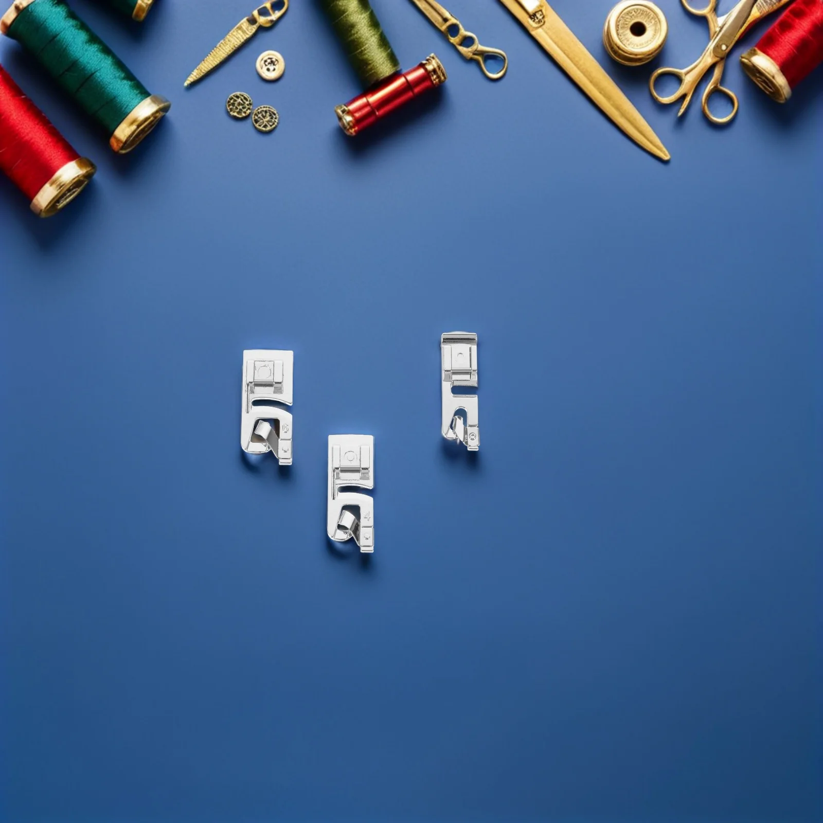 

6Pcs Universal Roll Hem Presser Foot Set 3Mm 4Mm 6Mm Steel Sewing Machine Attachment for DIY Textile Projects Sewing Maintenance