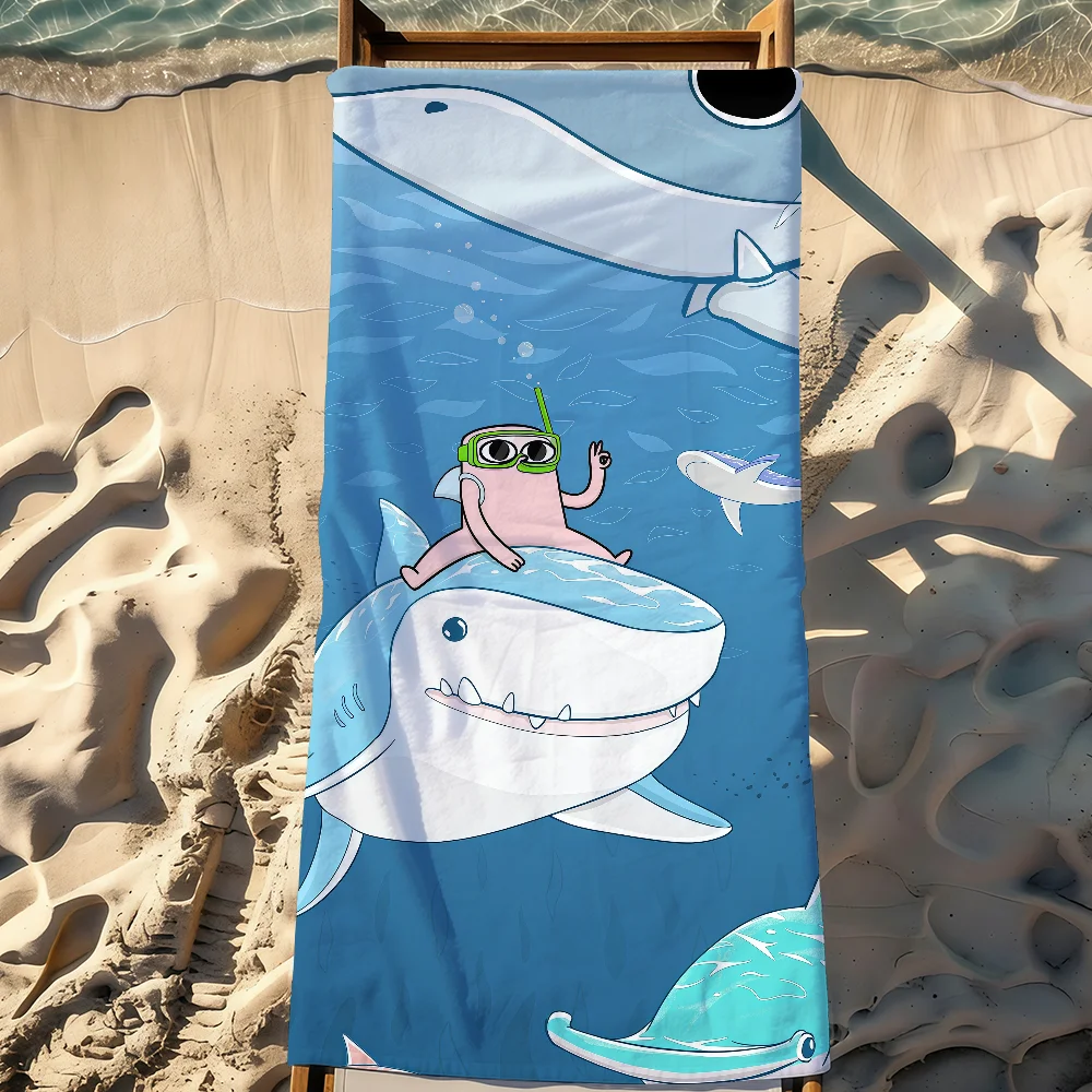 Cartoon K-ketnipz Towel Sports Quick Dry Travel Camping Gear Sandproof Soft Light Large Beach Towel