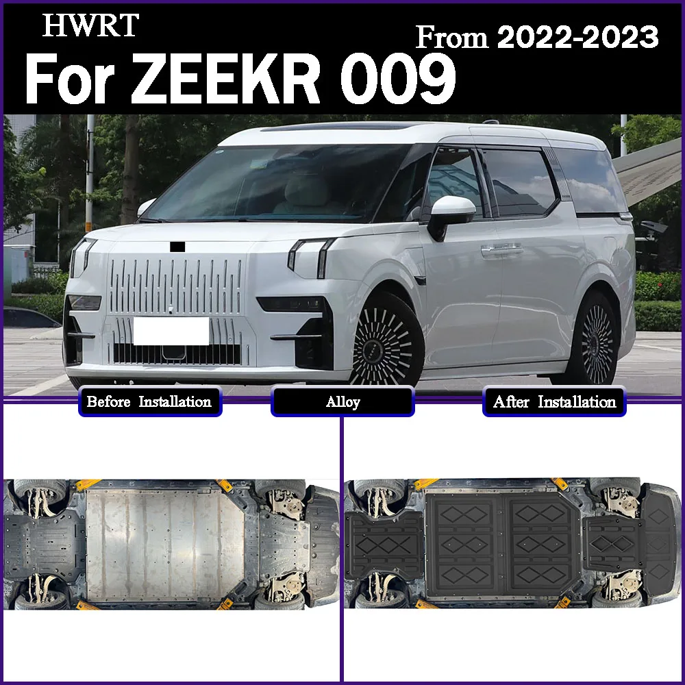 

For ZEEKR 009 2022-2023 702KM Aluminum Motor Battery Guard Under Bottom Protection Engine Guard Chassis Skid Plate
