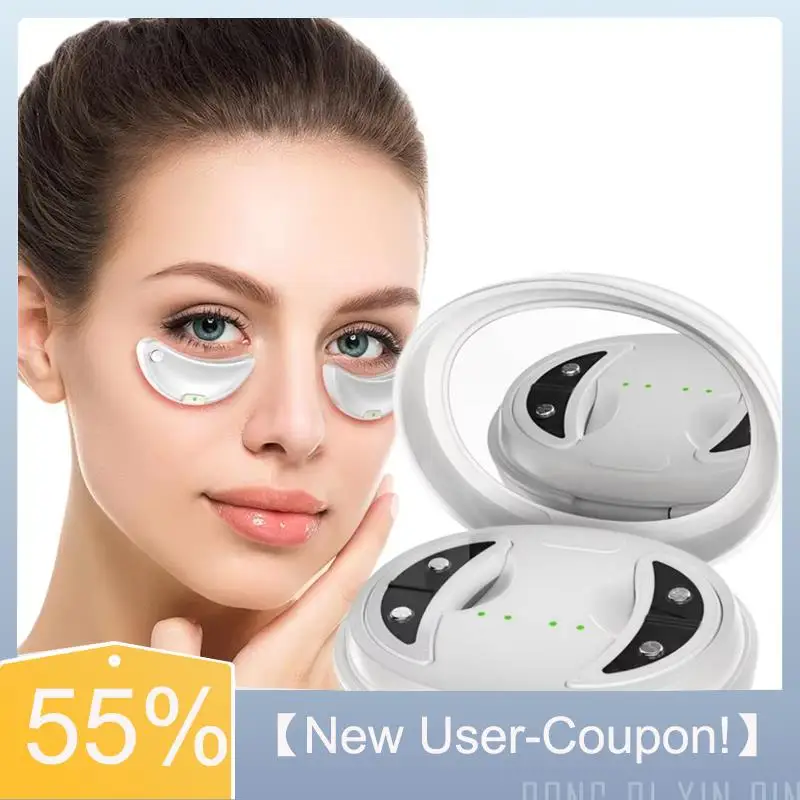 A60T Nieuwe roodlichttherapie oogmassageapparaat met EMS, anti-aging oogzorgapparaat voor het verminderen van donkere kringen en wallen