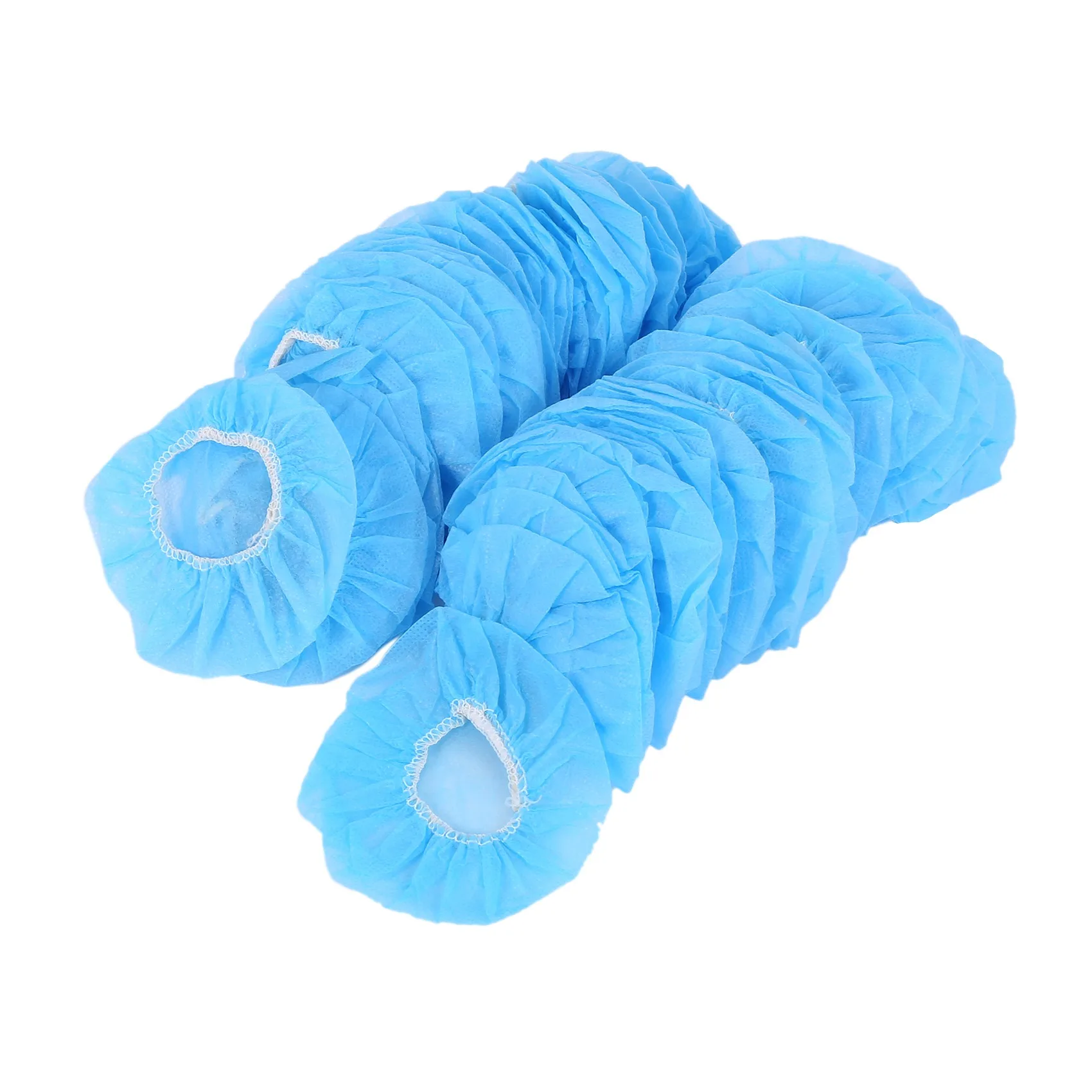 100 Pcs Disposable Hygienic Sanitary Earpads Ear Pads Cushions Stretchable Fabric for Headsets