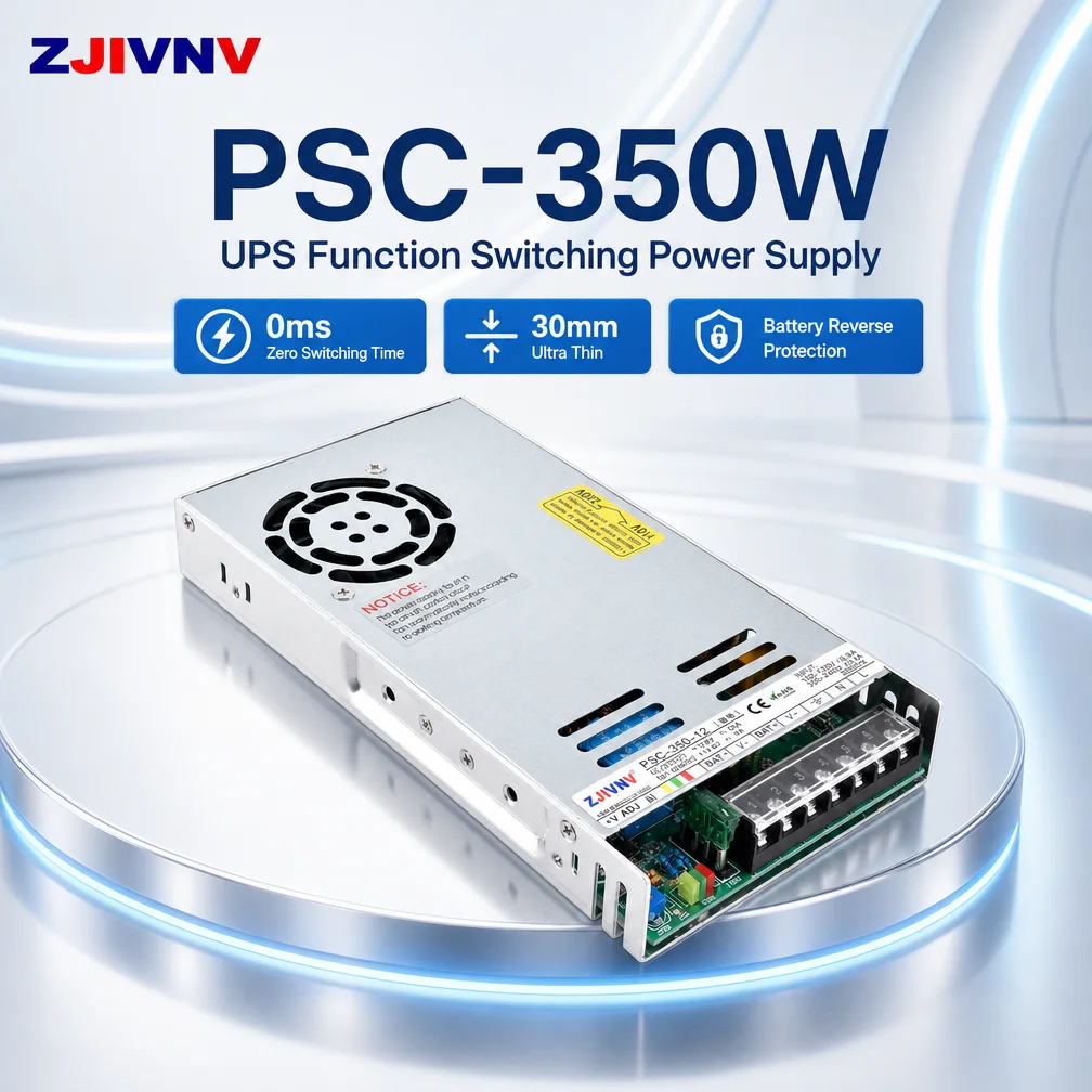 ZJIVNV PSC-350W 13.8V 20A 27.6V 10A Ultra-Thin UPS Switching Power Supply 0ms Zero Transfer lead-acid Battery Charger for CCTV