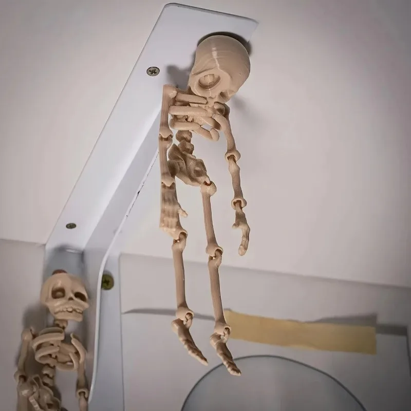 المغناطيسي Poseable الجمجمة مغناطيس الثلاجة مضحك هالوين هدية المطبخ الطعام ديكور المنزل ملحق ملتوي ديكور مخيف الجدة #4