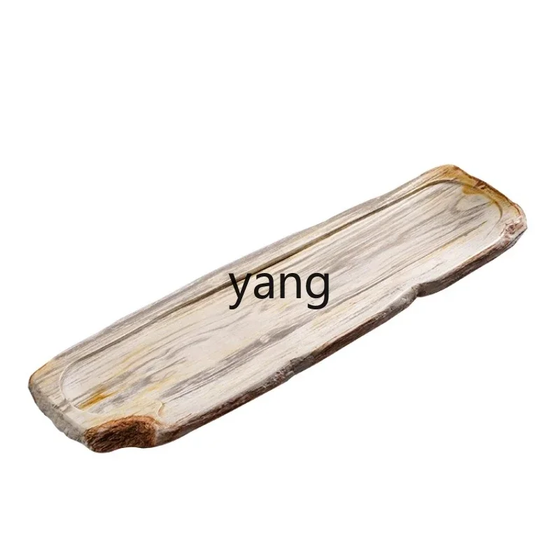 LTT. new Chinese style wood fossil tea tray color simple and elegant texture clear and versatile atmosphere