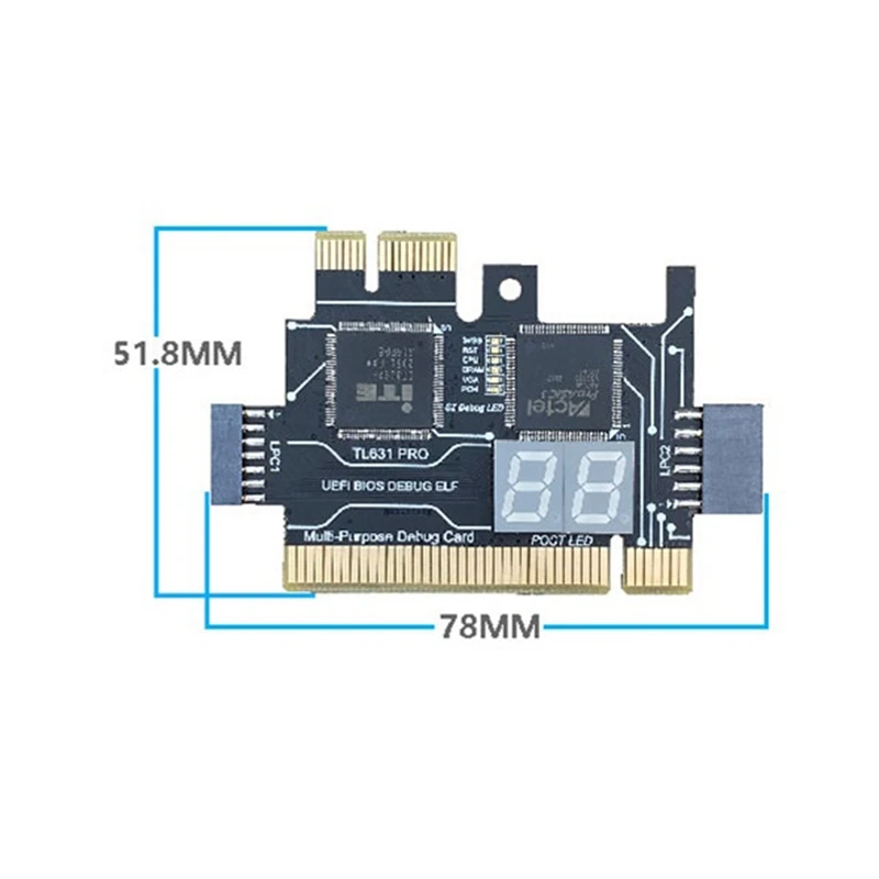 TL631 PRO Laptop PCI Diagnose Card PC PCI-E For MINI LPC Motherboard Diagnostic Analyzer Tester Debug Cards