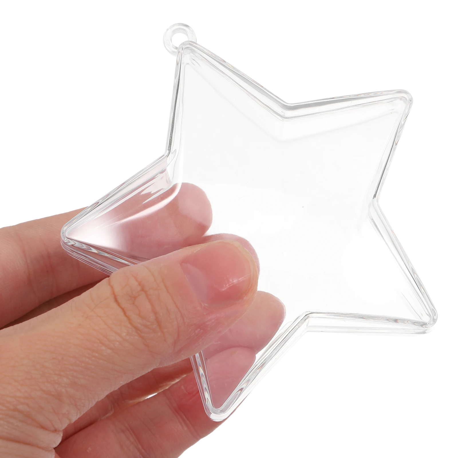 

12pcs Christmas Ball Candy Box Transparent Star Shape For Wedding Party Candy Storage Container Gift Packaging Case