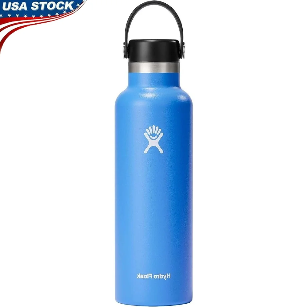 

Stainless Steel Water Bottle Double Wall Insulation Leakproof Cupholder Friendly Reusable Hydration Sports Hiking Fitness
