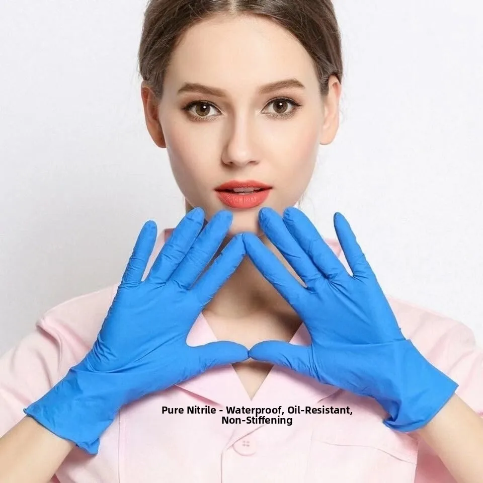 

Нитриловые резиновые водонепроницаемые износостойкие бытовые кухонные перчатки для работы по дому для женщин, прочный кожаный шнур