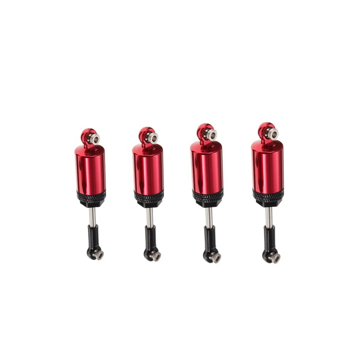 AS96-16 個合金ショックアブソーバー WPL 1:16 Henglong C-14 C-24 ピックアップ クローラー ハーフ トラック RC カー スペアパーツ、レッド