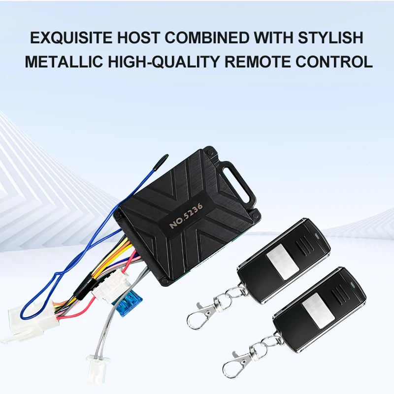 New Model 12V Motorcycle Burlar Alarm System Anti-theft Alarm  With Metal Stylish Remote Controller