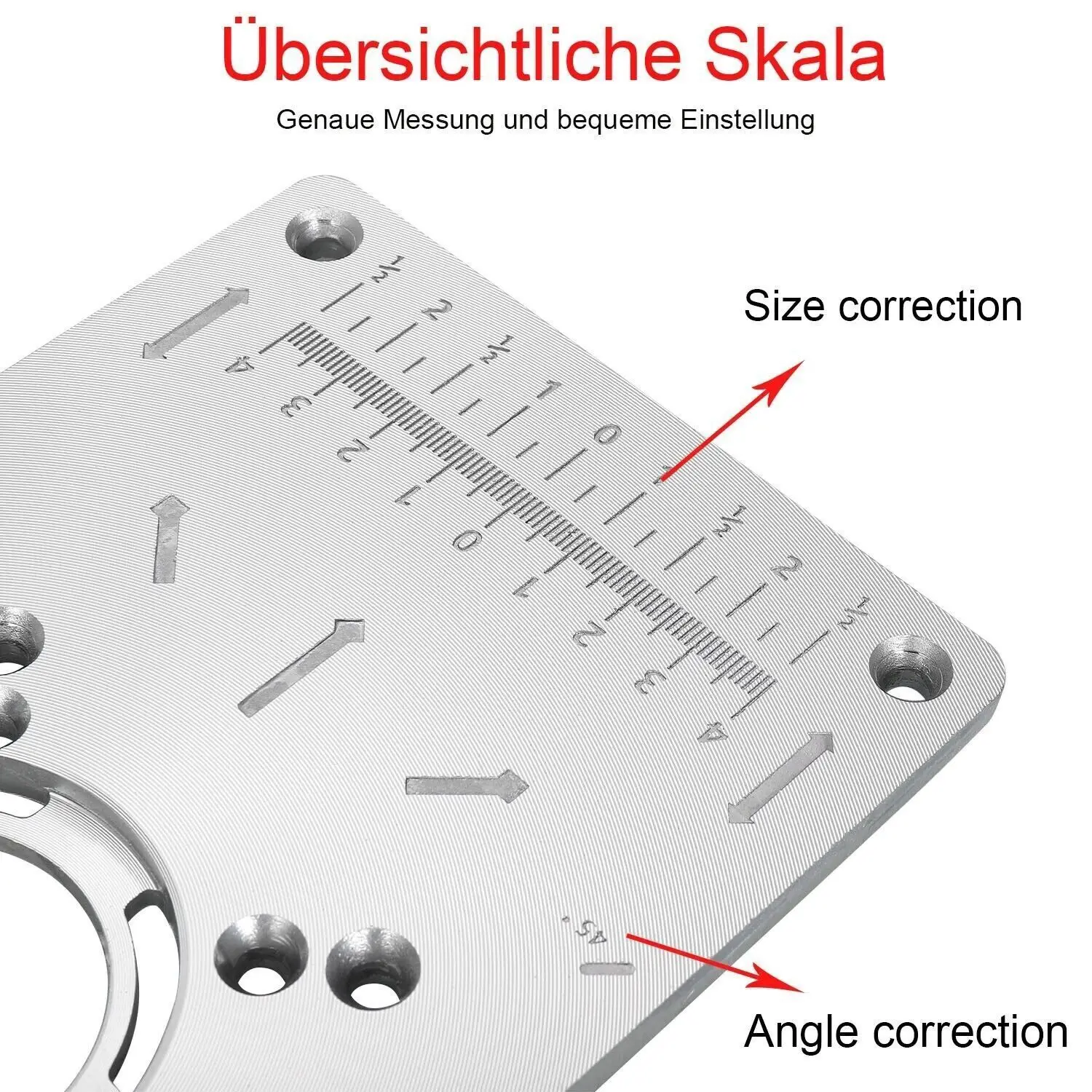 Mounting plate insert plate for Makita RT0700C router table 235mm