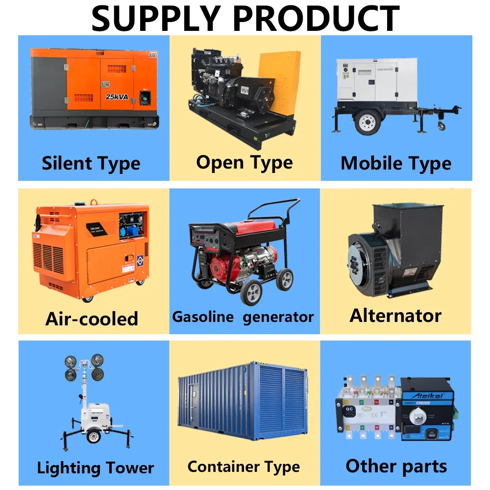 무소음 전력 발전기, 스탠포드 가격 판매, 50 kva, 40kw, 50 kva