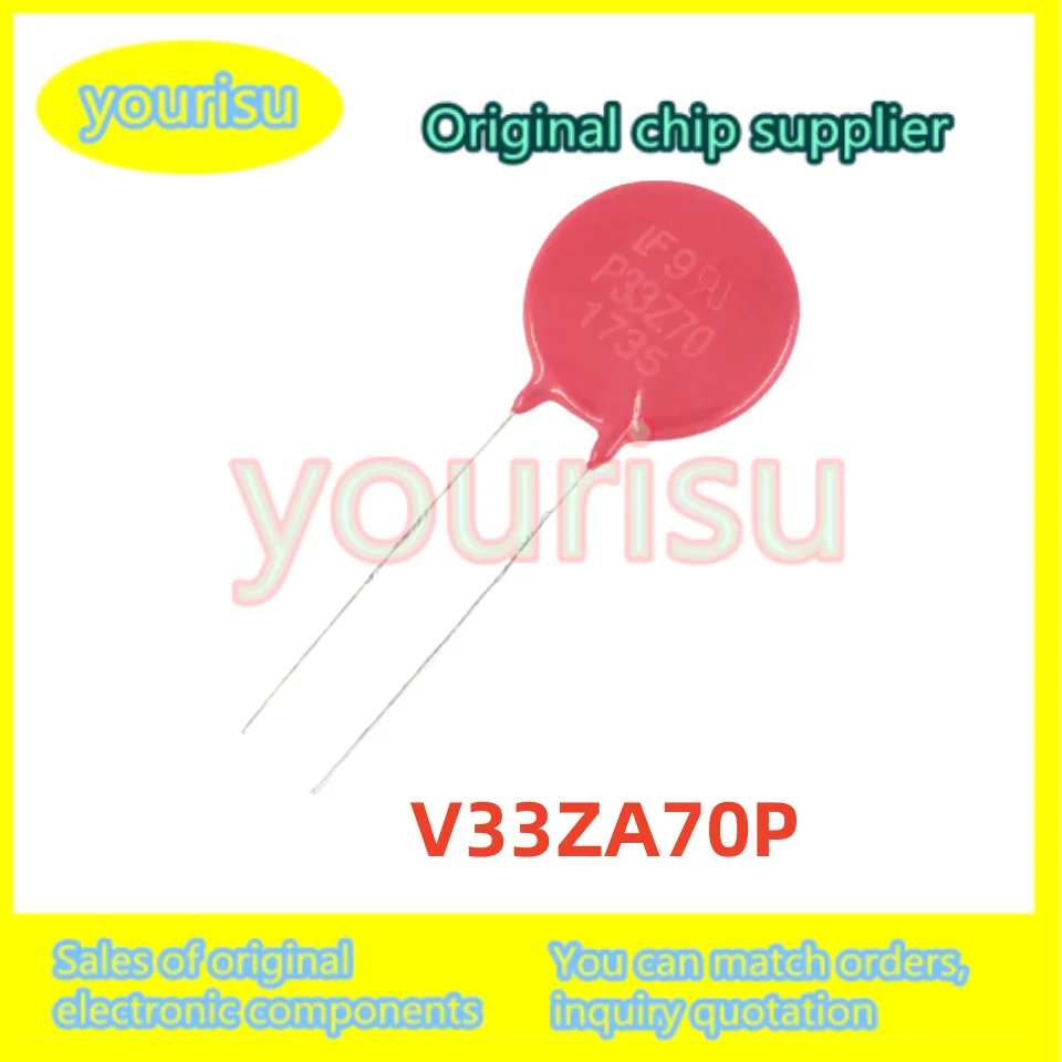 5Pcs/Lot Original V33ZA70P P33Z70 Surge Protection 20V 2kA 1000pF 20MM Diameter Through-hole